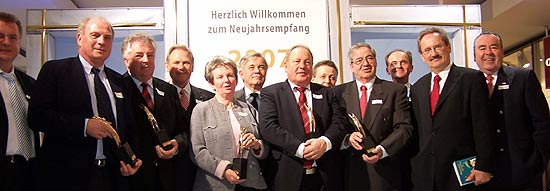 Die Preisträger und Laudatoren 2007 (©Foto: Martin Schmitz)